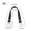 Black PU Imitation Leather Bag Handles DIY-WH0401-82KCG-2