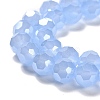 Electroplate Glass Beads Strands EGLA-A035-J8mm-A03-3