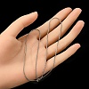 Brass Round Snake Chain Necklace for Men Women MAK-YW0001-11-4