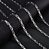 304 Stainless Steel Bar Link Chains CHS-UN0001-12P-6
