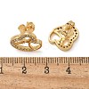 Valentine's Day Heart Brass Micro Pave Clear Cubic Zirconia Stud Earrings EJEW-D305-22G-02-4