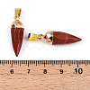 Natural Red Jasper Pendants G-N345-01E-3