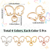 20Pcs 4 Colors Alloy Swivel Clasps FIND-SC0017-27-2