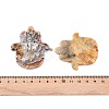 Natural Crazy Agate Hamsa Hand with Eye Figurines DJEW-N003-04F-3