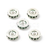 Brass Micro Pave Cubic Zirconia Beads KK-R216-10B-S03-1