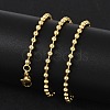 Rack Plating Brass Ball Chain Necklaces for Women X-NJEW-G102-01A-G-2