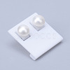 Natural Pearl Ear Studs X-EJEW-R133-07-2