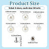 ABS Imitation Pearl Snap Rivet Butt Screw DIY-GF0013-38-2