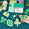 SUNNYCLUE DIY Saint Patrick's Day Keychain Making Kit DIY-SC0023-16-3