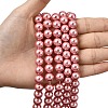 Eco-Friendly Dyed Glass Pearl Round Beads Strands HY-A002-10mm-RB109-5