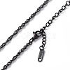 304 Stainless Steel Singapore Chain Necklace for Men Women NJEW-K245-013C-2