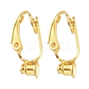 Brass Clip-on Earring Converters Findings X-KK-Q115-G-1