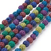 Natural Lava Rock Beads Strands G-D053-6mm-1-1