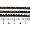 Natural Golden Sheen Obsidian Beads Strands G-G139-B24-01-5