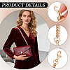 1Pc Alloy Twisted Bag Chains with Clasps PURS-CN0001-10-6