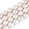 Natural Nucleated Baroque Keshi Pearl Beads Strands PEAR-S020-L18-2