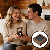 Wood Brooch Storage Magnetic Boxes with Acrylic Window CON-WH0085-244-5