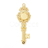 Alloy Pendant Cabochon & Rhinestone Settings PALLOY-E577-33G-1