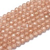 Cubic Zirconia Beads Strands G-G792-47-08C-1
