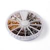 1 Box 6 Colors Iron Folding Crimp Ends IFIN-X0016-B-2