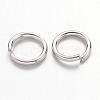 Platinum Plated Brass Round Open Jump Rings for Jewelry DIY X-JRC7mm-NF-2