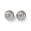 304 Stainless Steel Rhinestone European Beads STAS-A092-10R-P-1