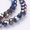 Electroplate Glass Beads Strands EGLA-J042-6mm-AB01-3