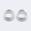 925 Sterling Silver Split Jump Rings STER-F036-01S-1x8mm-2