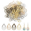 120Pcs 4 Colors Tibetan Style Alloy Pendants FIND-CA0010-59-1