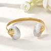 304 Stainless Steel Cuff Bangles for Women BJEW-F509-01G-4