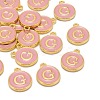 Golden Plated Alloy Enamel Charms X-ENAM-S118-07G-4