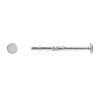 925 Sterling Silver Flat Pad  Stud Earring Findings STER-K167-045A-S-3