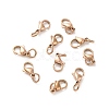 PVD Vacuum Plating 304 Stainless Steel Lobster Claw Clasps STAS-K155-C-11RG-1