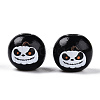 Halloween Theme Wood European Beads WOOD-N016-04D-3