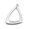 Non-Tarnish Triangle Ring 304 Stainless Steel Pendants X-STAS-N073-20-2