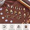32Pcs 4 Style Brass Clip-on Earring Converters Findings KK-SP0001-28G-6