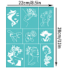 Self-Adhesive Silk Screen Printing Stencil DIY-WH0338-220-2