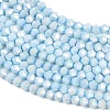 Electroplate Bicone Glass Beads Strands GL-T021-2.5x3mm-16-17-3