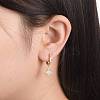 Brass Micro Pave Clear Cubic Zirconia Huggie Hoop Earrings EJEW-JE04380-01-4