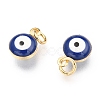 Brass Enamel Beads X-KK-B024-02G-E-2