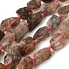 Raw Rough Natural Black Gold Rutilated Quartz Beads Strands GG-CBA4808-G01-02-2