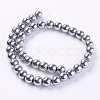Synthetic Magnetic Hematite Beads Strands G-H1099-1-2