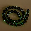 Handmade Gold Sand Lampwork Beads Strands LAMP-P051-L04-10mm-3
