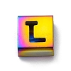 Ion Plating(IP) 304 Stainless Steel Square Slide Charms STAS-L132-23L-M-1
