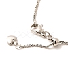 1mm Rack Plating Brass Box Chain Adjustable Slider Necklaces for Women Men MAK-L044-08P-2