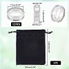 12Pcs Stainless Steel Grooved Finger Ring Settings STAS-UN0038-94A-4