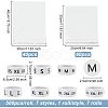 7 Rolls 7 Styles Paper Self-Adhesive Clothing Size Labels Sticker Rolls DIY-OC0004-34-2