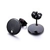 304 Stainless Steel Stud Earring Findings Ion Plating(IP) X-STAS-K184-01-01B-2