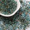 3/0 Baking Paint Transparent Colours Glass Round Beads SEED-L011-13A-02-1
