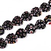 Handmade Millefiori Glass Beads Strands LAMP-T021-29-4